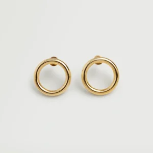 Embossed hoop earrings